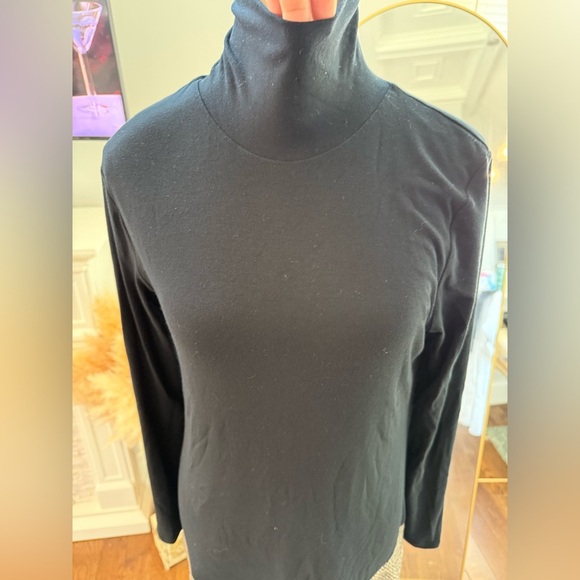 Theory Black Long Sleeve Women's Dress Viscose and Wool w pockets - Picture 10 of 11